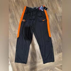 NWT Nike Oklahoma OSU Black and Orange Track Sweatpants Pants Sz XL